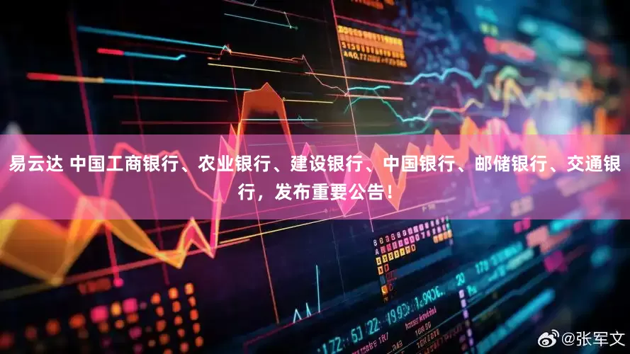 易云达 中国工商银行、农业银行、建设银行、中国银行、邮储银行、交通银行，发布重要公告！