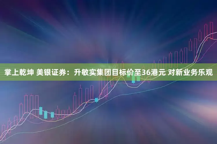掌上乾坤 美银证券：升敏实集团目标价至36港元 对新业务乐观