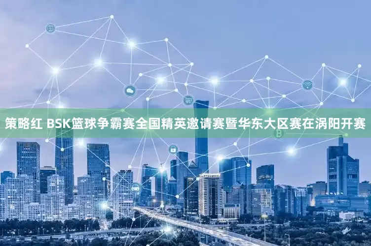 策略红 BSK篮球争霸赛全国精英邀请赛暨华东大区赛在涡阳开赛
