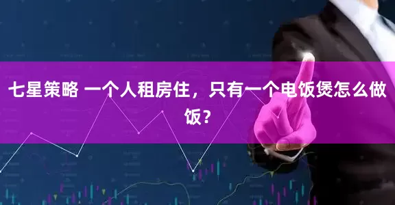 七星策略 一个人租房住，只有一个电饭煲怎么做饭？